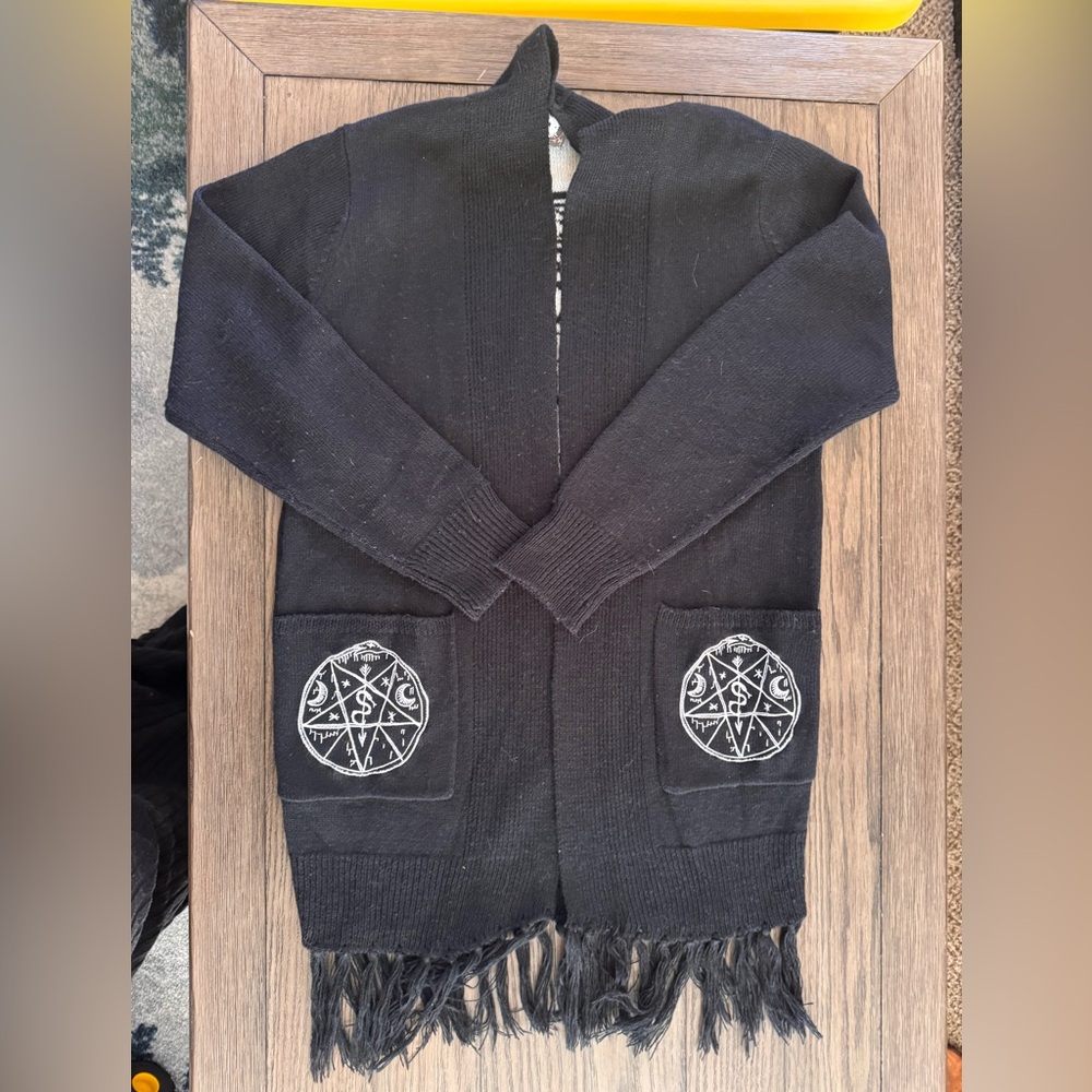 Rat Baby The Devil Tarot Card Cardigan